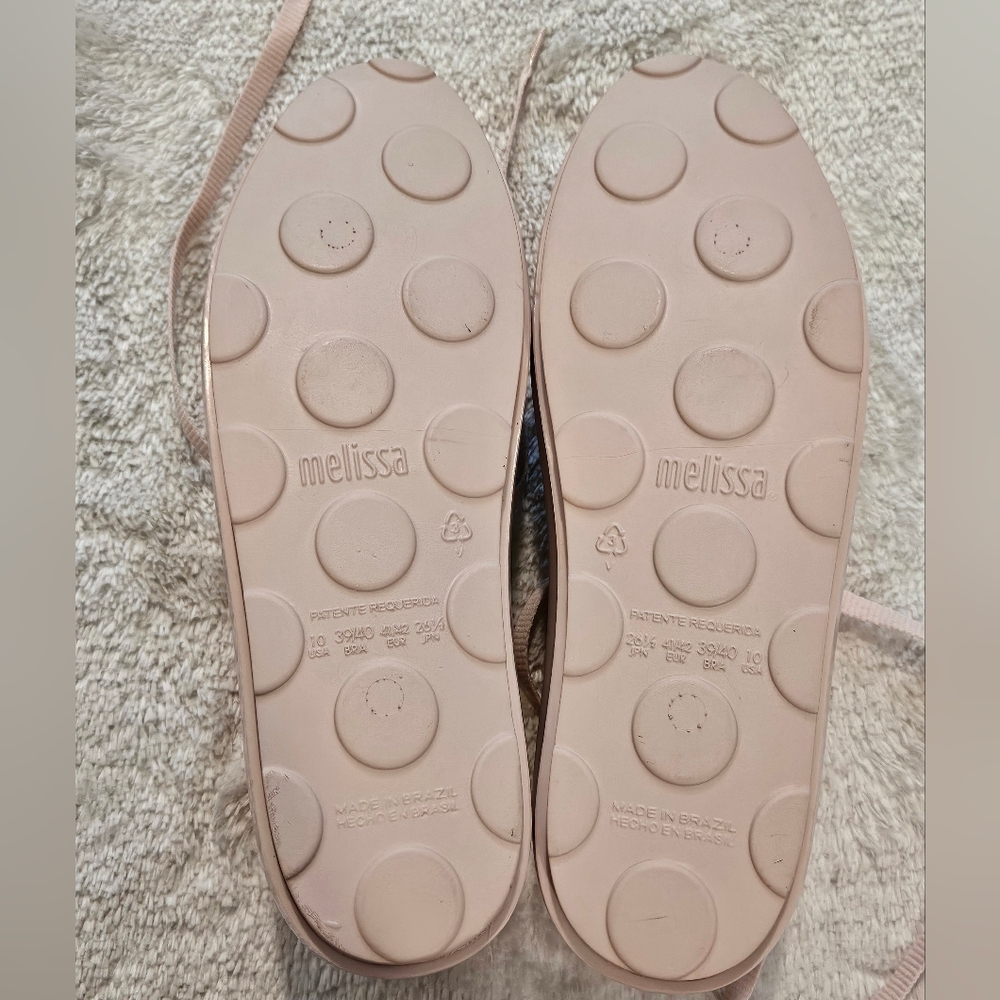 NEW Melissa Pink Sneakers Size 10 Pastel Preppy Girlhoodcore Feminine Coquette - Picture 7 of 8